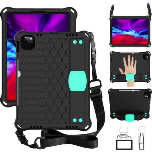 Cover with Strap For ipad 11 2020 iPad Pro 11 2018 EVA Case for iPad 1 2th Gen 11" hand-held Shock Proof full body Handle stand