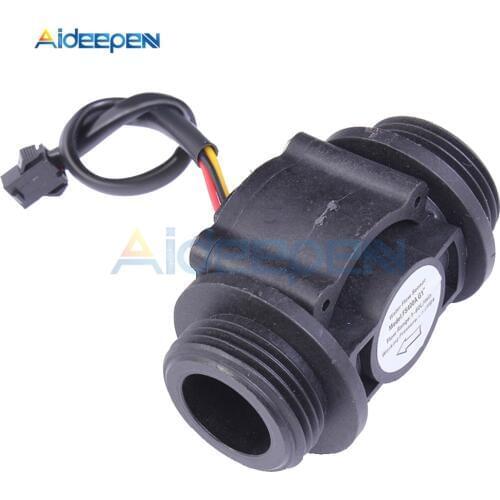 DN25 Water Level Sensor Switch Liquid Flow Meter Counter Vertical/Horizontal Hall Flow sensor FS400A G1'' DC 5-24V 1-60L/min