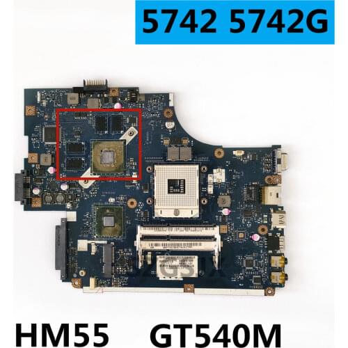Para Acer aspire 5742 5742G Laptop Motherboard HM55 DDR3 GT540M 1GB Livre CPU NEW71 LA-5893P MBRDP02001 MBBRB02001