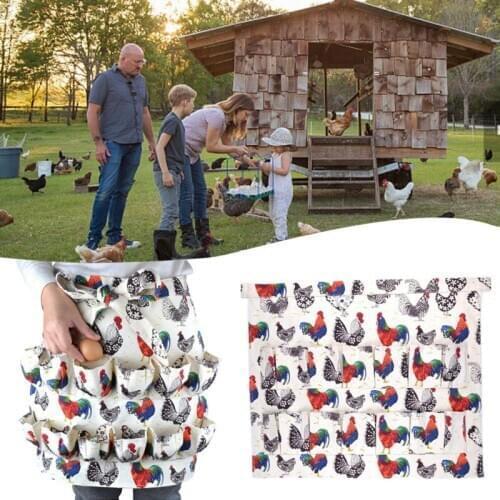 12 Pockets Egg Collecting Harvest Apron Chicken Farm Work Aprons Carry Duck Goose Egg Collecting Farm Apron