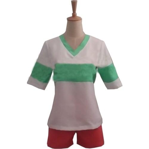 2020 Spirited Away Chihiro Ogino Cosplay Costume Japan Anime Casual Costumes T shirt+Shorts
