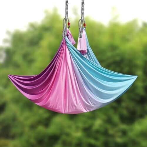 PRIOR FITNESS Aerial Yoga Hammock Fitness High Quality 14Meters 100% Nylon Yoga Fabric By Dance Yoga exercise