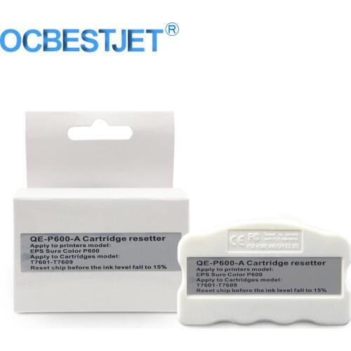 T7601-T7609 Ink Cartridge Chip Resetter For Epson SureColor P600 SC-P600 Printer Ink Cartridge Resetter Cartridge Chip Restore