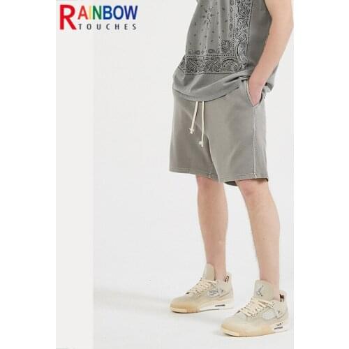 Rainbowtouches 2021 Summer New Sports And Leisure Shorts Thread Splice Strap High Street 100%Cotton