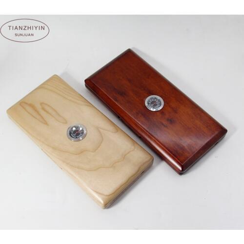 Red Elegant Hand Carved Durable Wooden Oboe Reeds Case For 20 Reeds Hold
