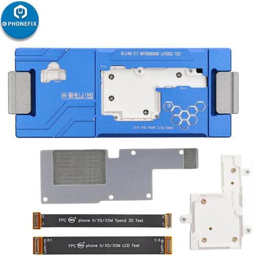 MIJING C17 Motherboard Layered Test PCB Separation Fixture for iPhone X XS XSMAX Logic Board Repair 3 IN 1 Fast Diagnostic Tool