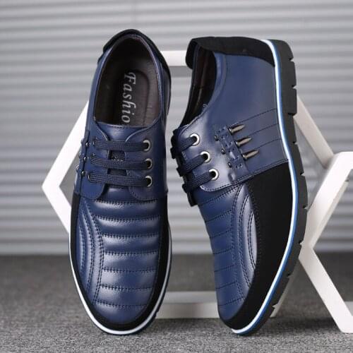 Men Genuine Leather fur Shoes High Quality Elastic Band Fashion Design Solid Tenacity Comfortable Mens Shoes