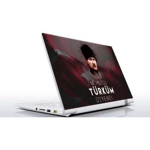 Sticker Masters How happy is the one who says I am a Turk Laptop Sticker universal laptop skin for 13 14 15 15.6 16 17 19 "inc Dell