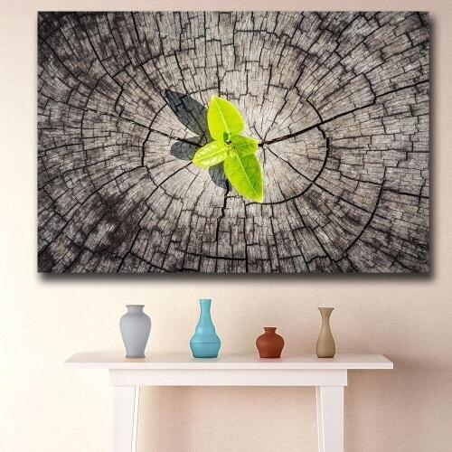 Wxkoil Wall Picture Dead wood young shoots Painting Living Room Home Decoration Oil Painting on Canvas Wall Painting no frames