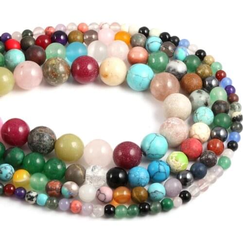 2020 new ladies flower beads round beads beads DIY beads making gift size 4mm / 6mm / 8mm / 10mm / 12mm