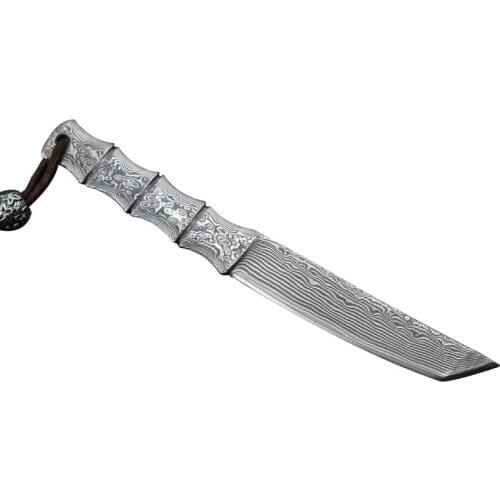 Knife Outdoor Portable Camping Straight Knife Integrated Steel Damascus sushi knife kitchen tools Cleaver