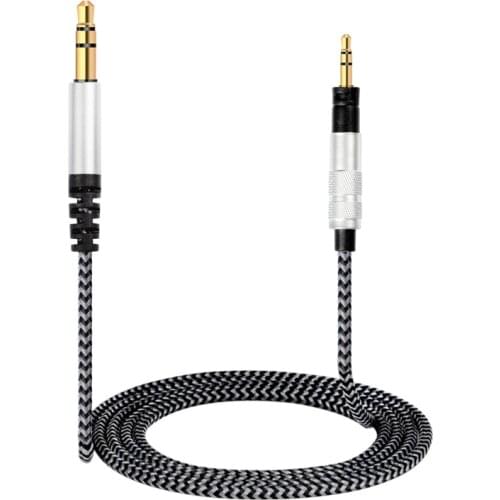 Upgrade Replacement Stereo Audio Cable Extension Music Cord For Sennheiser Momentum 2.0 HD1 Over On Ear Headphones