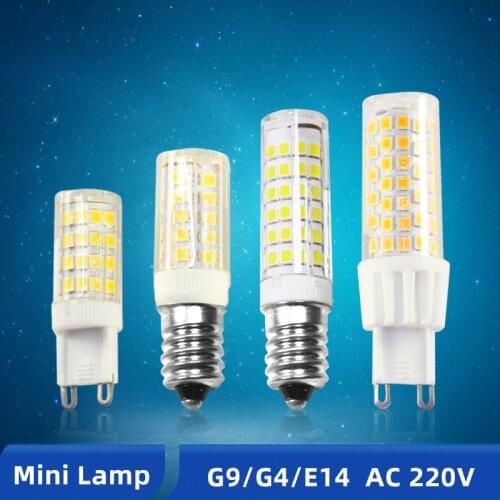 OK-B LED COB G4 G9 E14 Bulb AC/DC 12V 3w 5w 6W 220V High Brightness LED G4 G9 Light Bulb For Chandelier Replace Halogen Lamp