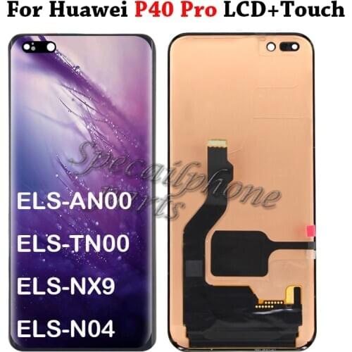 6.58 '' For Huawei P40 Pro LCD Display Screen Touch Panel ELS- NX9 ELS-N04 Digitizer Replacement Parts For Huawei P40Pro LCD