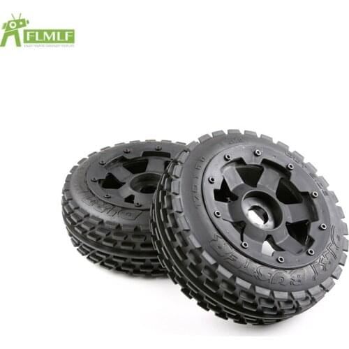 Front or Rear Off-road Tyres Assembly Kit Fit for 1/5 HPI ROFUN BAHA ROVAN KM BAJA 5B Rc Car Toys Games Parts