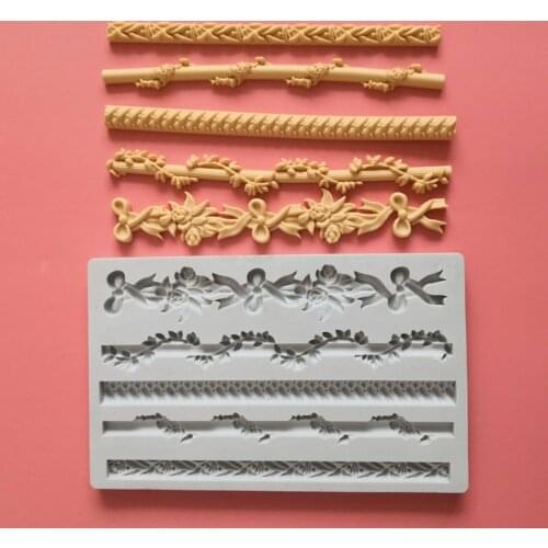 New style cake lace decoration silicone mold DIY chocolate candy flower baking tools