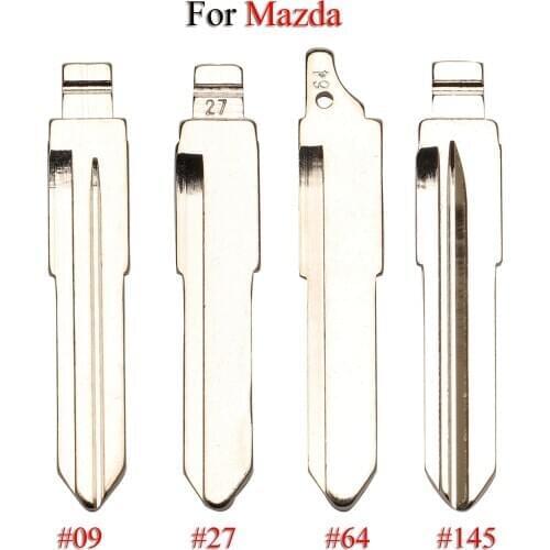 Kutery Folding Car Key Blade For Mazda 3 5 6 M6 RX8 MX5 Miata #09 #27 #64 #145 Uncut Flip KD Remote Car Key Blank Replacement