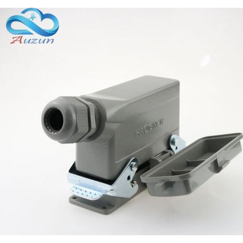 Heavy-duty connector H24B - HE - 024-1 with cover 24 core base line measure double current 16 a voltage 500 v