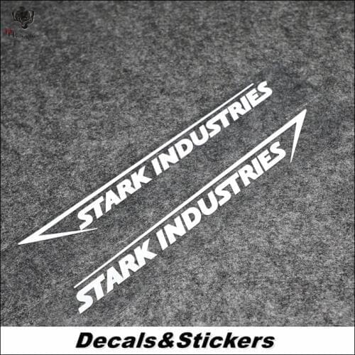 NO.L121 STARK INDUSTRIES Iron Man 3M Reflective Modified Stickers Car Glass Waterproof MOTO GP Decals Racing Motorcycle