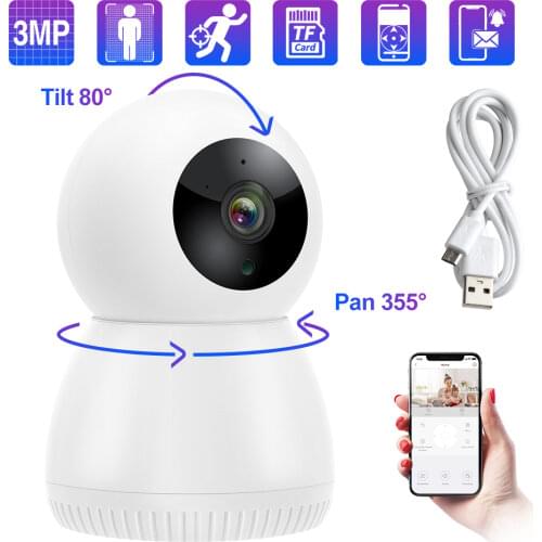 Techage Wifi Camera Wireless IP CCTV Camera 1080P Night Vision Video Audio Sound TF Card Record Security CCTV Surveillance iCsee