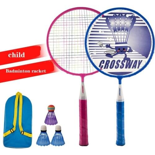Outdoor Badminton Rackets With Balls 2 Player Badminton Set For Children Indoor Outdoor Parent-child Sports Game 1 Pair Gift -40
