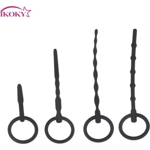Urethral Stimulation Stimulator Dilator Silicone Adult Products Sex Toys Penis Plugs Urethral Catheter Sounds Male Masturbator