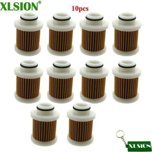 XLSION 10pcs Fuel Filter For Yahama F40A F50/T50 F60/T60 F70 F90 F115 Replace 6D8-WS24A-00-00 30-115