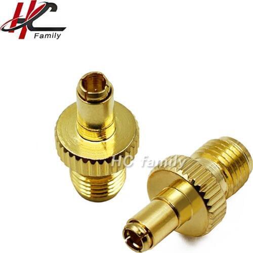 1pc Adapter TS9 Male Plug To SMA Female Jack Straight Gold Brass Plating