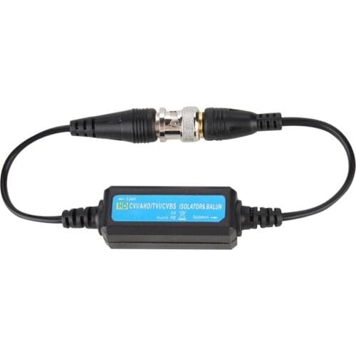 2 Pieces/lot HD-TVI/CVI/AHD/CVBS Ground Loop Isolator Video Balun Coaxial BNC Male to Female For Video Surveillance CCTV Camera