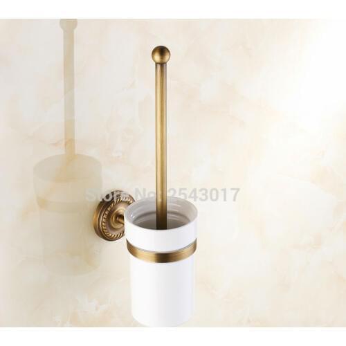 Bathroom Accessories Toilet Brush Holder Wall Mounted Classic Antique Finish European Style WC Cleaning Brush ZR2400