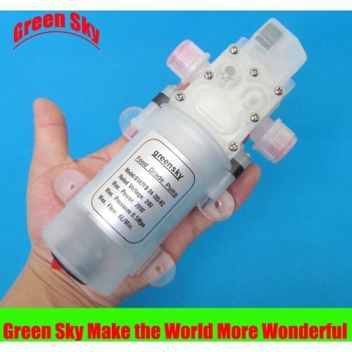 6L/Min 70W automatic pressure switch type with on/off button and dc jack food grade pump 24v