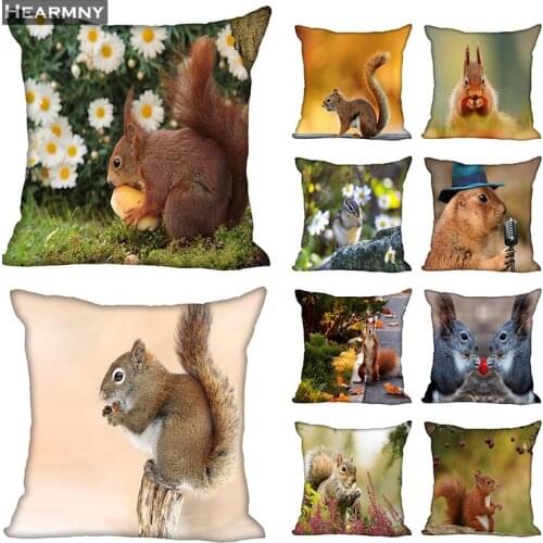 Squirrel Hot Sale Pillow Case High Quality New Years Pillowcase Decorative Pillow Cover For Wedding Decorative Christmas Goods