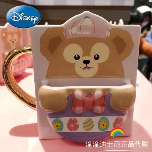 Disney Duffy Bear Cartoon Shape Ceramic Mug Water Cup Mugs Coffee Cups