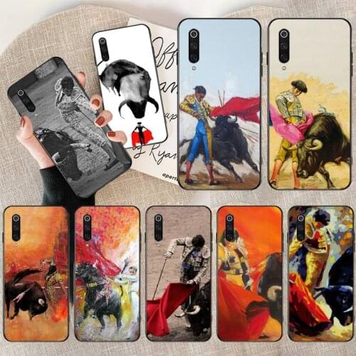 PENGHUWAN Spanish Bullfighter Bullfight Phone Case Cover for Redmi Note 8 8A 7 6 6A 5 5A 4 4X 4A Go Pro Plus Prime