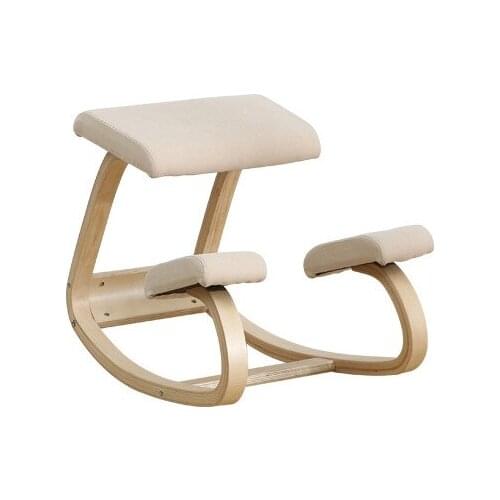 Designed Knee Chair with Back and Handle Office Kneeling Chair Ergonomic Posture Chair with Caster Gaming Chair