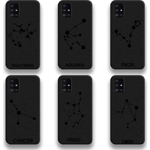 Twelve Constellations Phone Case For Samsung Galaxy A52 A21S A02S A12 A31 A81 A10 A20E A30 A40 A50 A70 A80 A71 A51 5G