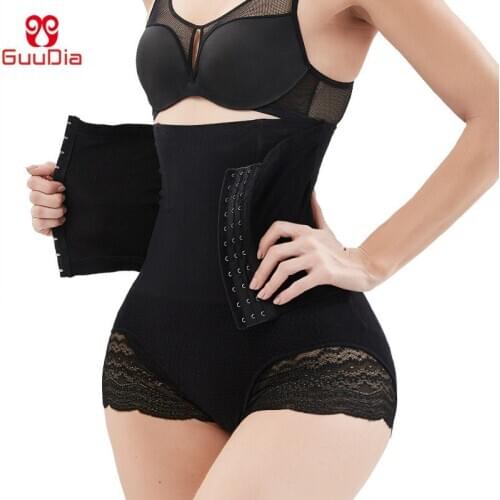 GUUDIA Tummy Control Panties Women Body Shaper High Waist Shaper Pants Seamless Shapewear Postpartum Panties Waist Trainer