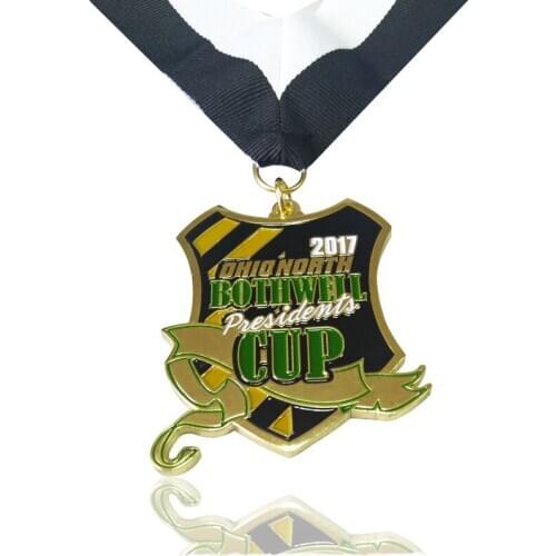 Hot Sale Custom 2D Souvenir Challenge Sports Medal Hot Sale Promotional Metal Sandblasting Medal