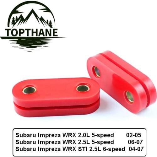 PROTHANE-Front Gearbox Positive Shift Kit Bushing Gearbox Mounts For 02-07 Subaru WRX STI