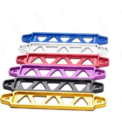 Aluminum Alloy Car Battery Fasten Bracket Holder Battery Tie Down Brace Fits for Honda Civic EG Acura Integra 19CM