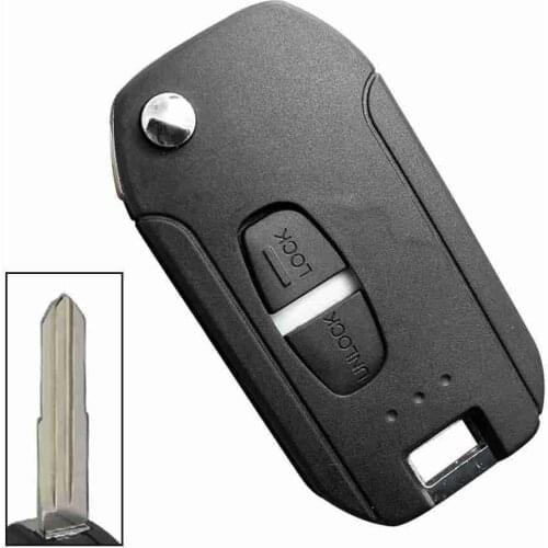Modified Flip Remote Key Shell Case For Mitsubishi New Sport Outlander 2 GRANDIS X Blade LANCER-EX ASX Right/Left Pajero J6J6