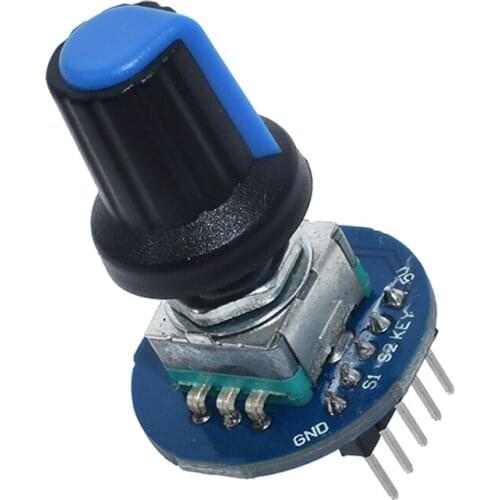 WAVGAT Rotary Encoder Module for Arduino Brick Sensor Development Round Audio Rotating Potentiometer Knob Cap EC11