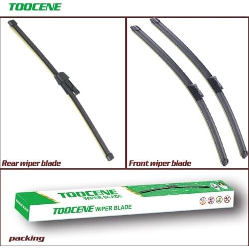 Front and Rear Wiper Blades Set For VW Touran 2010-2015 2014 2013 2012 2011 Windshield Windscreen wiper 24"+18"+14"
