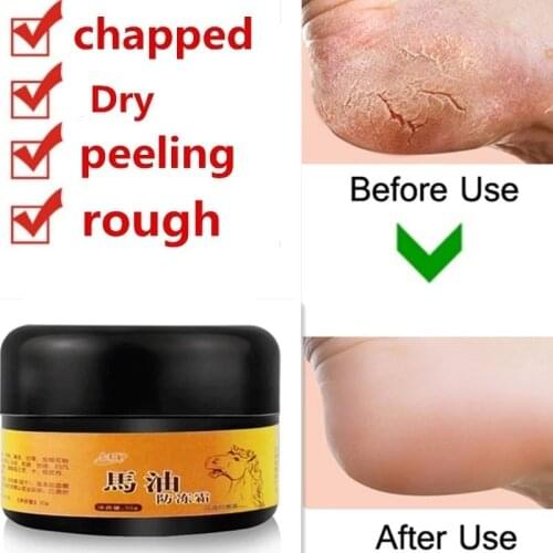 Natural Horse Oil Foot Heel Cream Anti Dry&Chapping Feet Care Balm Skin Exfoliating Cracked Heel Repair Foot Hand Care Cream