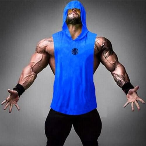New Brand Tank Top Men Fitness Fashion Cotton Sleeveless Shirts Sport Shirt Mens Singlet Clothing Bodybuilding Workout Gym Vest