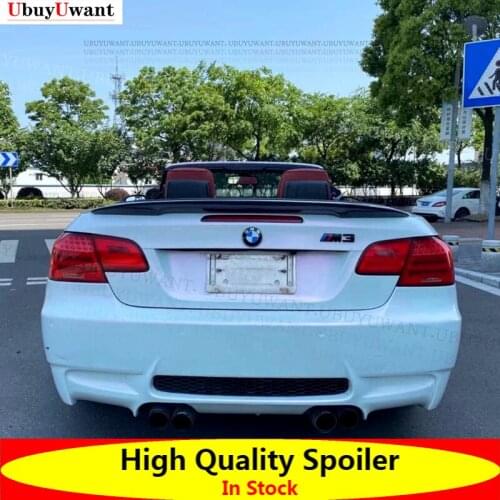 P Style Carbon Fiber Rear Roof Spoiler Trunk Lip Boot Wing Fit For BMW E92 Spoiler 3 Series 2 Door E92 M3 E92 Coupe 2005 - 2012