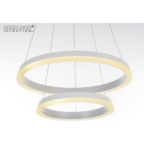 Led Modern Pendant Lights 2 Rings Luminaires Living Dining Room Luminaire Suspendu Led Lustre Lamparas De Techo Colgante Moderna