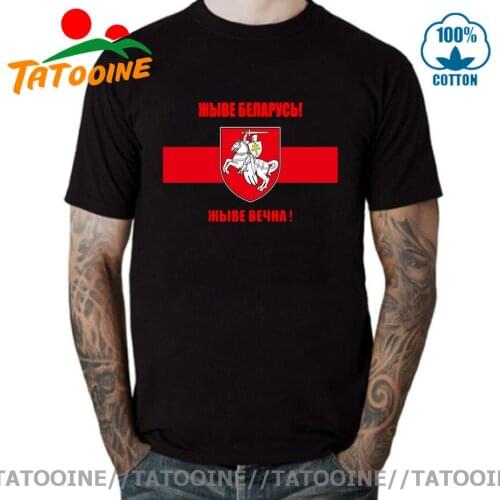 Tatooine LONG LIVE BELARUS！LIVE FOREVER！ t shirt Belarus Emblem mens t-shirt tops tees summer Tshirt fashion cool man Tee shirt