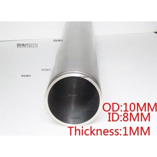 10x8mm 10mm OD 8mm ID 1mm thickness 50cm Gr2 titanium tube TA2 titanium pipelines titanium alloy pipe ti-alloy tube Heating