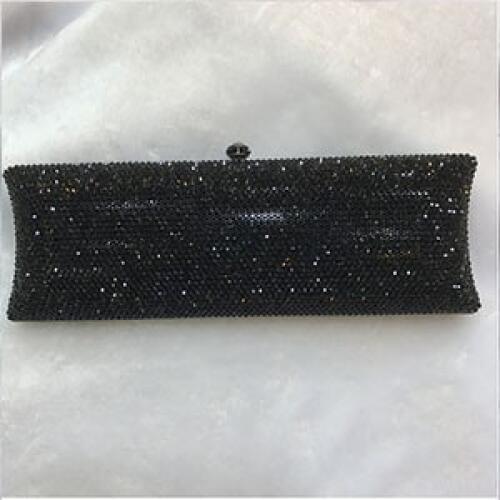 Women Gold red silver crystal diamond Evening Metal Clutches Small Minaudiere Handbag Purse Wedding Box girl Clutch dress Bag